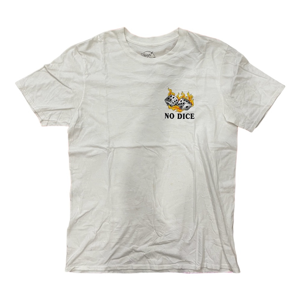 NO DICE T-SHIRT BY NEON RIOT

SIZE MEDIUM